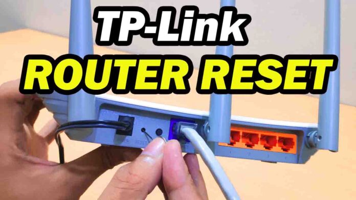 how to reset tp link router